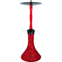 Cachimba WD Resin Waves Roja - Frontal - Premium Shisha