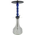 Cachimba YKAP Hookah Wood Azul - Frontal - Premium Shisha