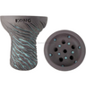 Cazoleta Kong Lava Tradi Negra y Azul - Frontal - Premium Shisha