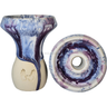 Cazoleta Mud Bowl Lilac Faenzas Azul y Lila - Frontal - Premium Shisha