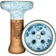 Cazoleta Oblako Killer Tradi Azul y Blanca - Frontal - Premium Shisha