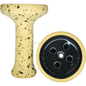 Cazoleta Oblako Mono L Tradi Amarilla y Negra - Frontal - Premium Shisha