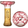 Cazoleta Oblako Phunnel S Roja y Blanca - Frontal - Premium Shisha