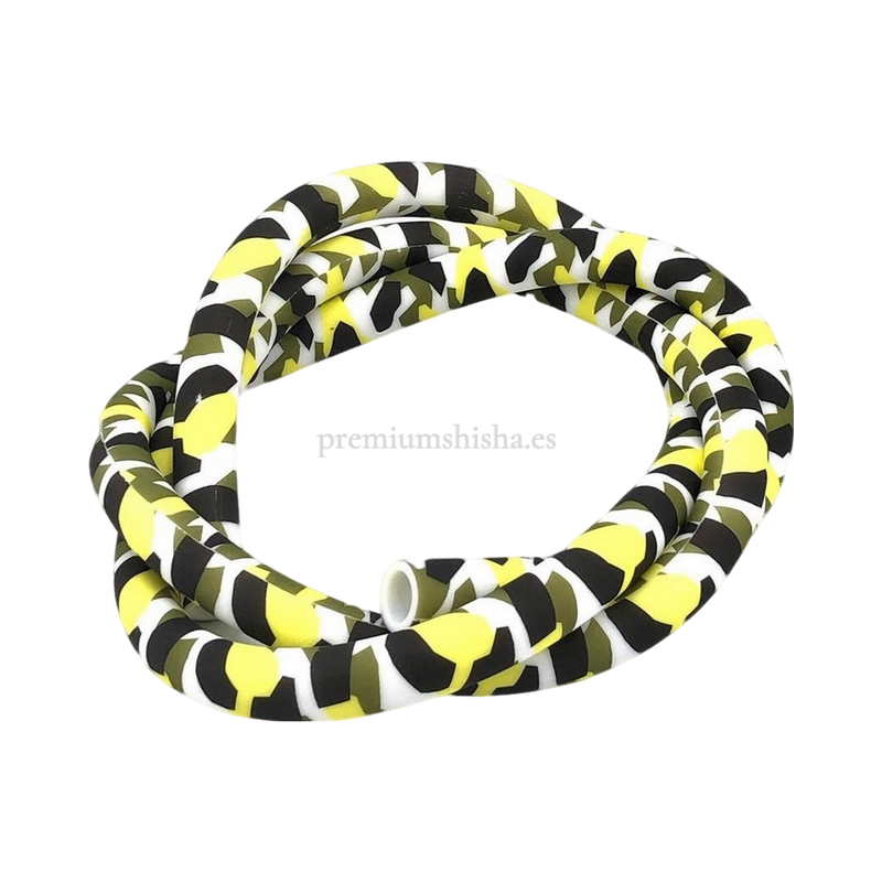 Manguera Premium Shisha Camuflaje Amarillo