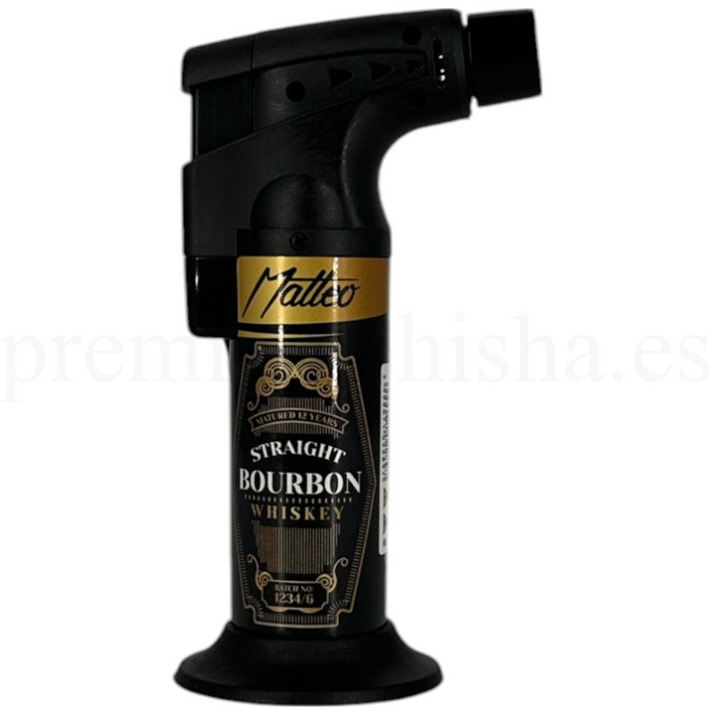 Mechero Soplete Matteo Straight Bourbon Anti Viento