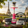 Pack Cachimba El-Badia Celeste Acid Pink - Frontal - Premium Shisha