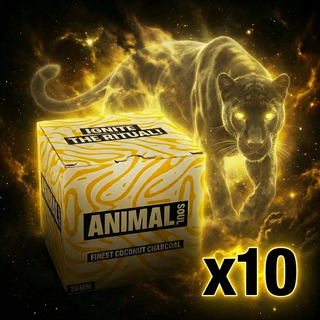 Pack Carbón Animal Soul 10kg 26mm - Frontal - Premium Shisha