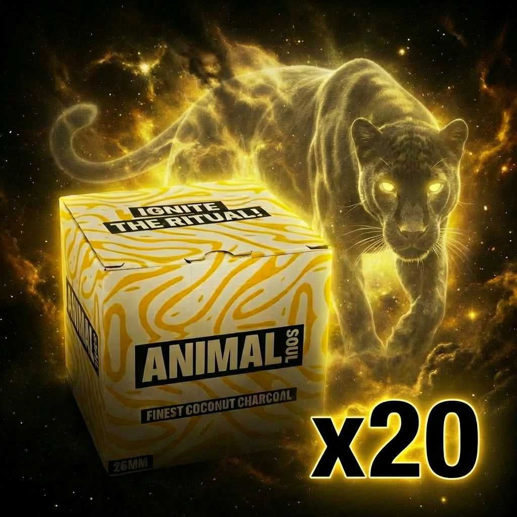 Pack Carbón Animal Soul 20kg 26mm - Frontal - Premium Shisha