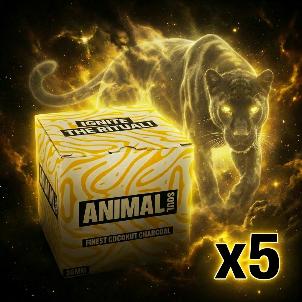 Pack Carbón Animal Soul 5kg 26mm - Frontal - Premium Shisha