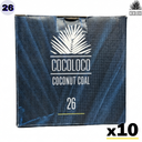 Pack Carbón Cocoloco 10kg 26mm - Detalle 1 - Premium Shisha