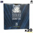 Pack Carbón Cocoloco 20kg 26mm - Detalle 1 - Premium Shisha