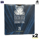Pack Carbón Cocoloco 2kg 26mm - Detalle 1 - Premium Shisha
