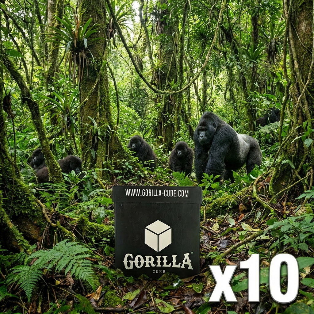 Pack Carbón Gorilla 10kg 26mm - Frontal - Premium Shisha