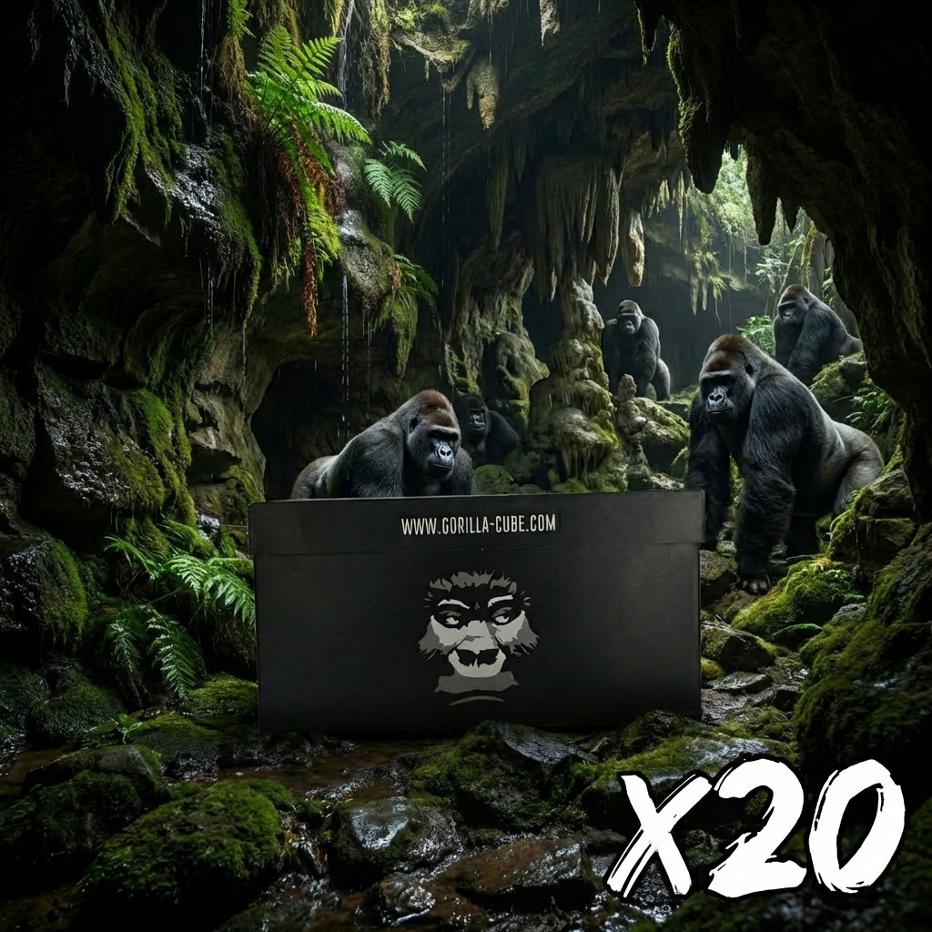 Pack Carbón Gorilla 20kg 27mm - Frontal - Premium Shisha