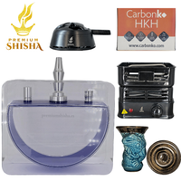 Pack Iniciación Acrilic D Shape Azul - Frontal - Premium Shisha
