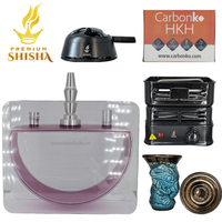 Pack Iniciación Acrilic D Shape Rosa - Frontal - Premium Shisha