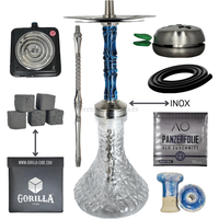 Pack Profesional Inoxidable Azul - Frontal - Premium Shisha