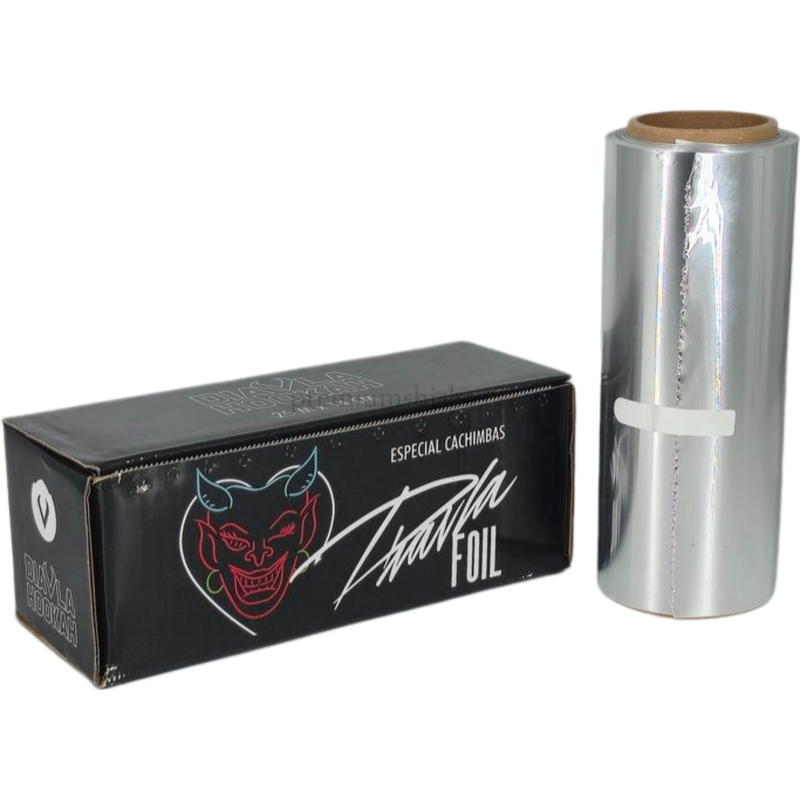 Papel de aluminio para cachimba Diavla Rollo Plateado 40μ 25m