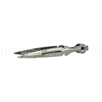 Pinza Premium Shisha Daga Plateada - Frontal - Premium Shisha