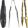 Pinza Premium Shisha Forjada Dorado