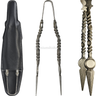 Pinza Premium Shisha Forjada Plateada