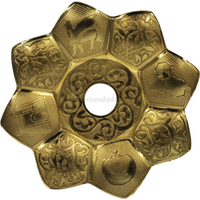 Plato Cachimba Tradicional Premium Shisha Dorado