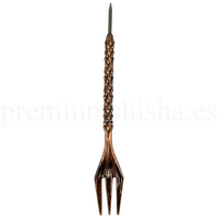 Tenedor Punzón Animalesys Cobre - Frontal - Premium Shisha