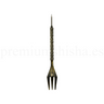 Tenedor Punzón Animalesys Dorado - Frontal - Premium Shisha